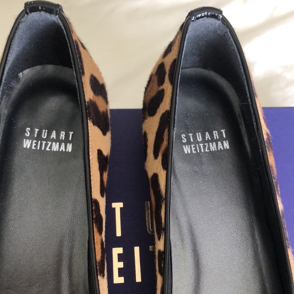 Stunning Leopard Print Leather Stuart Weitzman 8 … - image 5
